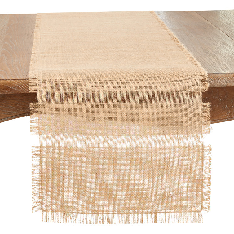 Saro Rectangle Jute Table Runner Wayfair